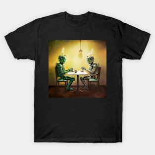 Robots in the cafe series T-Shirt